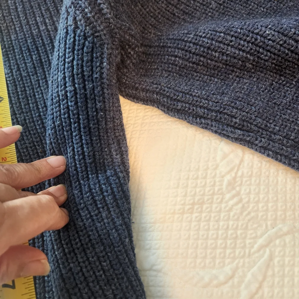 Men's Navy Full-Zip Sweater